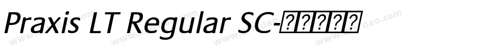 Praxis LT Regular SC字体转换